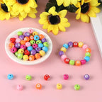 100pcs Billiard Beads with 5.5 Yard Elastic Rope,Acrylic Sports Beads DIY Spacer Bead for Necklace Bracelet Keychains Handmade Jewelry Making Accessories Craft Supplies,12mm (Billiard) - color: Billiard