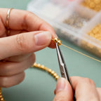CeeVian 14K Gold Filled Spacer Beads 300PCS Seamless Gold Round Beads Spacer Bead That Do Not Fade Easily Round Bracelet Bead for DIY Necklace Bracelet Jewelry Making (5MM) - size: 5MM