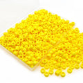Amaney Yellow Pony Beads with Storage Box 6x9mm Acrylic Beads 500pcs for Jewelry Making - color: Yellow