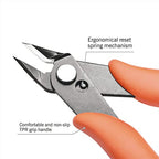 KATA Micro Wire Cutters Pliers: Precision Flush Cutter Tools for Jewelry Making Craft- 5-Inch Small Zip Tie Cutter Nippers - Mini Wire Side Cutting Snips for Electronics, Hobby Plastic Models, Gundam - color: Orange