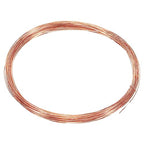 PATIKIL 32.8 Feet Solid Bare Copper Wire, 25 Gauge 99.9% Pure Copper Wire 0.5mm Soft Beading Wire Metal Plant Stem Ties for Jewelry Craft (10m) - size: 0.5mmx10m