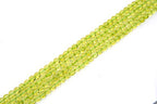Adabele 15 Inch Natural Green Crystal (Imitation Peridot) Gemstone Beads 6mm Faceted Flat Round Coin Gem Stone Spacer (62-67pcs) for Jewelry Making GZ13-2 - color: Green Crystal (Peridot Imitation), size: 15 Inch/1 Strand