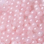 LAIDANLA Rose Quartz 6mm Natural Stone Beads Round Loose Gemstone Stone Beads for DIY Bracelet Necklace Earrings Jewelry Making Polishing Genuine Real Beading Crystal 96PCS 2 Strand 32" - color: K-Rose Quartz, size: 6mm