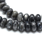 Cheriswelry 75pcs/Strand 8mm Rondelle Natural Labradorite Stone Beads Gemstone Loose Spacer Abacue Beads Charms for DIY Craft Earring Bracelet Necklace Jewelry Making Supplies - color: Natural Labradorite*3