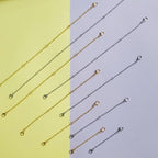 10 Pack Necklace Extenders - Alloy & Stainless Steel Necklace Extensions - Jewelry Extenders in Gold & Silver - color: Gold and Silver