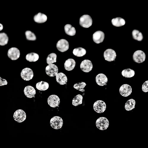 FASHEWELRY 500Pcs 1mm Cubic Zirconia Cabochons Tiny Rhinestone Clear Pointed Back Faceted Crystal Diamante for Nail Art Craft Replacing Jewelry Grade AAA - color: Clear, size: 1mm