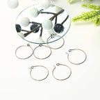 6pcs 20G Pure Titanium Earring Hoops DIY Beaded Earrings Findings Components for Jewelry Making 20mm, Hypoallergenic Beading Hoop Earring Making Kit - color: 6pcs 20mm Earrings hoop, size: 6PCS