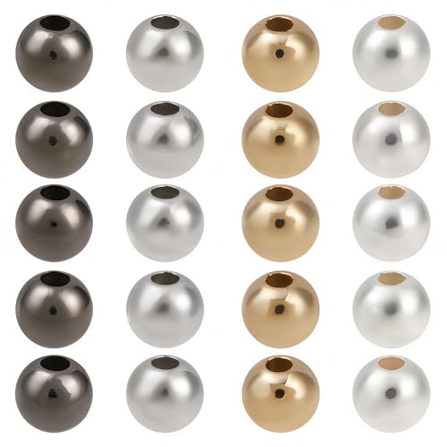 1 Box 2400PCS 5MM Mixed Color Spacers Ball Bead with Holes Spacer Filled Round Small Charms CCB Plastic Smooth Loose Beads Bulk for Jewelry Making Bracelets Necklaces DIY Craft Supplies - size: 5mm 2400pcs
