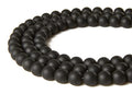 150pcs 6mm Matte Black Beads Natural Gemstone Beads Round Loose Beads for Jewelry Making - color: Matte Black, size: 6mm