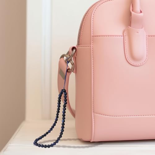 Semi-Precious Gem Stones Beaded Phone Charm Cell Phone Lanyard Wrist Strap Handmade Natural Gemstone Phone Chain string - color: Qingjin Tiger