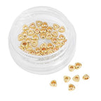 BEADIA 14K Gold Plated Triangle Spacer Beads 3x1.5mm 50pcs for Jewelry Making Findings Non Tarnish - color: 14K Gold, size: 3x1.5mm Triangle