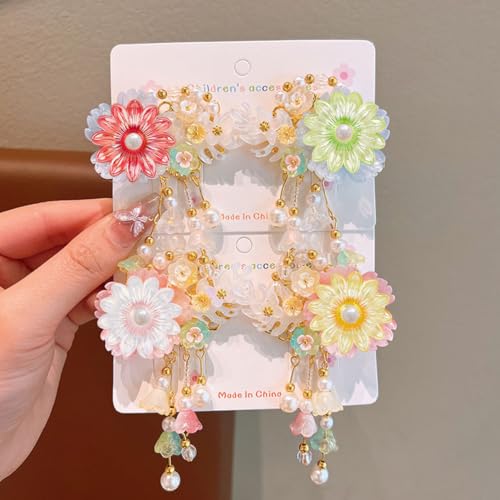 1 Box 100PCS Flower Bead Caps with Large Holes Ab Color Transparent Acrylic Floral Plastic Flowers Spacer Loose Beads Charm Bulk for Adults Jewelry Making Necklaces Bracelets DIY Crafts