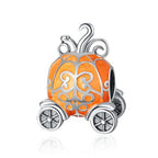 Charm for Bracelets and Necklaces, Heart Animals 925 Sterling Silver Bead Celestial Sun Moon Star Charms Jewelry Gift for Women Girls - color: Glow-in-the-dark Pumpkin Car Charm