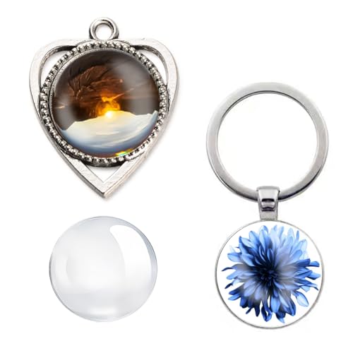 Clear Glass Cabochon 2Inch Round Dome Cabochons 25PCS Transparent Glass Cabochons with Flat Backs Glass Dome for DIY Crafts Photo Pendant Jewelry Making(50MM,25PCS) - size: 50MM,25PCS