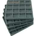 FindingKing 5 Gray 16 Slot 1/2 Size Jewelry Display Tray Inserts New