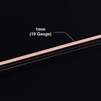 BENECREAT 18 Gauge 32 Yards Jewelry Beading Wire Tarnish Resistant Copper Wire for Beading Wrapping and Other Jewelry Craft Making - color: Copper, size: 18 Gauge