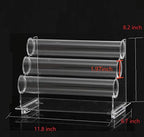 ChezMax Triple Tier Jewery Display Removable Bracelet Holder Jewelry Stand Necklace Stand Jewelry Towers and Watch Holder for Home Organization - color: D- Clear