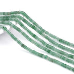 BEADIA Natural Green Aventurine Spacer Beads Caps Flat Round Loose Beads for Beading Jewelry Making 3mmx2mm 38cm - color: Green Aventurine, size: Flat Round 3mm x 2mm