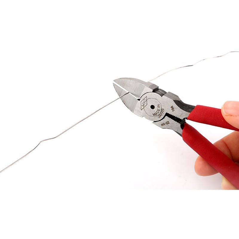 6-inch Wire Cutters, Carbon Steel Flush Diagonal Cutters Side Pliers with Non-Slip Grip Handle, Snips Wire Tool for Crafting, Jewelry Making, Electrical and Precision Cutting Needs