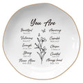 LITTLEBIGGER Christian Gifts for Wome – Bible Verses Jewelry Tray, Spiritual and Religious Gifts for Women, Christian Gifts – Personalized Jewelry Dish, Christmas Gift – Religious Ring Dish - style: You Are-Heptagon