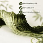 Natural 100% Silk Thread, Handmade Embroidery Thread Silk Floss 8 Colors 110m Each (77) - color: 77
