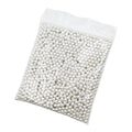 INSPIRELLE 1200pcs 8mm White Art Faux Pearl Beads ABS Round Loose Spacer Beads for DIY Craft Necklaces Bracelets Jewelry Making - color: White, size: 8mm