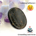 Amazing Gemstone Garnet Worry Stone Crystals and Healing Stones - Stones for Stress Relief - Piedra Crystal Fidget for Meditation, Relaxation - Unique Stocking Stuffers and Birthday Gift - color: Garnet