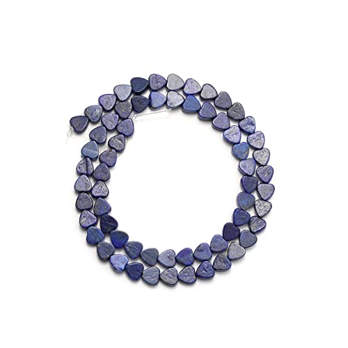 6mm Natural Lapis Lazuli Stone Beads Heart Shape Cute Fine Gems Spacer Beads Fit Jewelry Making DIY Exquisite Necklace Bracelet Accessory - color: Lapis Lazuli