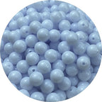 1000pcs Acrylic Round Beads 6mm Round Spacer Plastic Pastel Beads Craft Beads with Hole for DIY Bracelet Necklace Jewelry Making Supplies Handmade Craft(White) - color: White, size: 6mm