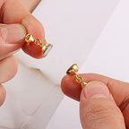 14K Gold Magnetic Necklace Clasps and Closures 925 Sterling Silver Double Lobster Clasp Magnetic Jewelry Clasps for Necklaces - color: A-14K Gold