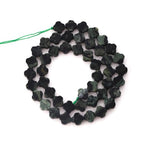 8mm Natural Kambaba Jasper Gemstone Faceted Clovers Beads Four-Leaf Spacer Loose Beads for DIY Jewelry Making Beads - color: Kambaba Jasper