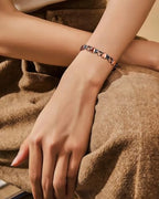 99.99% Pure Copper Magnetic Bracelet for Women, Heart Wire Design Adjustable Jewelry with 3800 Gauss Magnets, Elegant Gift Box - color: Copper Heart