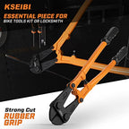 KSEIBI 141585 Heavy-Duty Medium Size Bolt Cutter 24" for Cutting Fence, Steel Wire, Chain, Screws, Rivet, and Medium Padlock, with Soft Grip Rubber Ergonomic Handle Cutters - size: 24 Inch-600mm