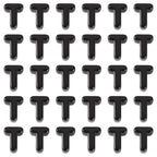 FASHEWELRY 30Pcs Acrylic Letter T Beads with Large Hole Big Plastic Letter Blocks European Beads 3D Letters Chunky Vowel Initial Alphabet Bead for Key Chains Necklace DIY Arts Craft Projects - color: Black, size: T