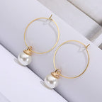 YAKRUNA 14k Genuine Gold Plated Wine Glass Charm Rings, 12PCS Earring Beading Hoops Hooks for Jewelry Making, Hypoallergenic Thin Ear Wires for DIY 30mm(1.2") - color: gold earring 5