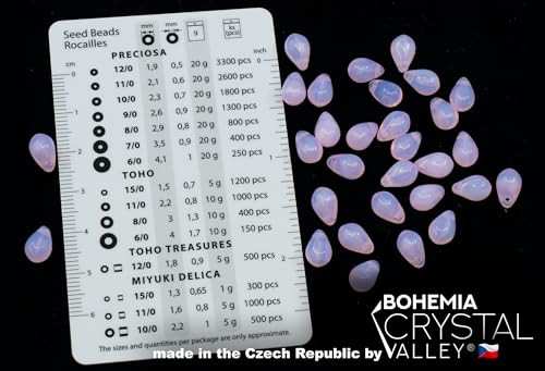 120+ Bead Kit of 6x9mm Pendant Drop Beads - Teardrop Glass Beads for Jewelry Making Set in 4 Opal Colors: White, Pink, Dark Pink, Grass Green - color: SET Teardrop Opal