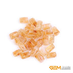 GEM-Inside 27Pcs 8x12mm Natural Yellow Citrine Quartz Crystal Faceted Freeform Tube Column Chakra Beads for Jewelry Making Full 15" Strand Power Energy Healing - color: Yellow Citrine