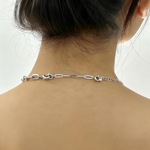 FAMARINE Gold Silver Necklace Extender Chains for Women - color: silver A