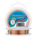 BENECREAT 20-Gauge Gold Copper Wire Tarnish Resistant Wire, 33-Feet/11-Yard, for Jewelry Craft Making - color: Copper, size: 20-Gauge(33-Feet/11-Yard)