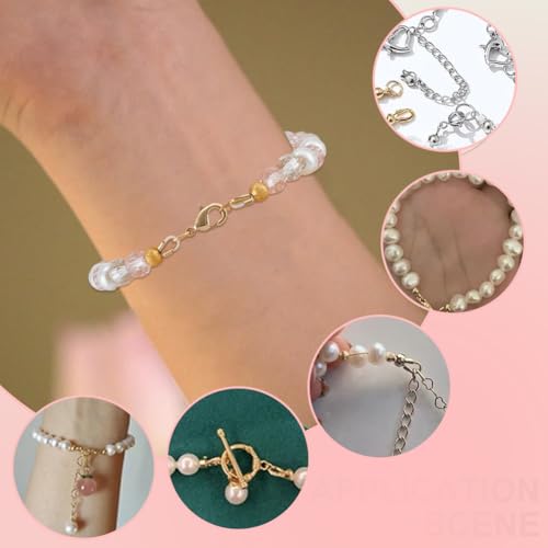 Beebeecraft 300Pcs 6 Styles Wire Guardian U Shape 18K Gold & Sterling Silver Plated 304 Stainless Steel Wire Guard Loops Thread Protector for Jewelry Making Earring Bracelet Necklaces