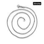 30 Pack Necklace Chains 2mm Stainless Steel Link Cable Chain Necklace Bulk for DIY Jewelry Making Supplies (20 Inches) - color: 20 Inches