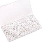 2000Pcs White Clay Beads Polymer Clay Spacer Beads Flat Beads 6mm Round Heishi Vinyl Beads for DIY Craft Gift Adults Bracelets Necklace Jewelry Making Earring Accessories (White) - color: White