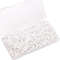 2000Pcs White Clay Beads Polymer Clay Spacer Beads Flat Beads 6mm Round Heishi Vinyl Beads for DIY Craft Gift Adults Bracelets Necklace Jewelry Making Earring Accessories (White) - color: White