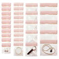 Anti Tarnish Jewelry Bags Clear Pvc Jewelry Storage Pouches with Zipper Plastic Packing for Earrings (30Pcs Anti Tarnish EVA Jewelry Bags Set) - color: 30Pcs Anti Tarnish EVA Jewelry Bags Set