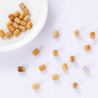 Natural Yellow Jade Cylinder Tube Beads 10x14mm 38cm/str Loose Semi Gemstone Stone Beads for Making Bracelets Necklace - color: Yellow Jade