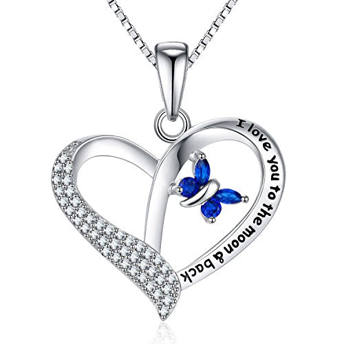 Forever Connected Mother & Son Necklace – Heart Pendant Gift for Mom, Sterling Silver Jewelry for Mother's Day or Birthday - style: Love D