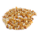 Jewelry Making 6-8mm Gemstone Fluorite Indian Moss Black Onyx Agate Aventurine Jade Opalite Carnelian Chips Beads Strand 34" (Yellow Aventurine Jade) - color: Yellow Aventurine Jade