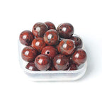 100Pcs Natural Stone 6mm Red Blood Jasper Round Loose Gemstone Energy Healing Beads Hole Size 1mm DIY Smooth Beads for Bracelet Necklace Earrings Jewelry Making - color: Blood Jasper, size: 6mm