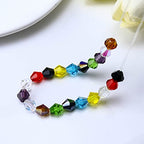 Dowarm 250PCS 6MM Bicone Beads, Yellow Crystal Glass Beads for Jewelry Making, Craft, DIY Bracelet, Necklace, Dolls, Suncatchers - color: 08-Yellow, size: 6MM