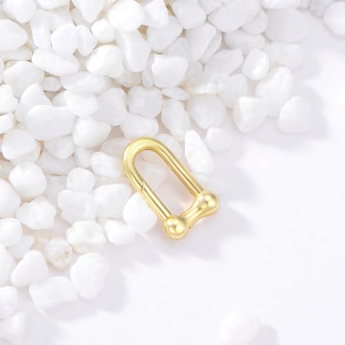 14K Gold Jewelry Clasp Necklace Extender Clasp Bracelet Extension Connector for DIY Necklace Bracelet Anklet Jewelry Making (Style 11) - size: Style 11-Yellow